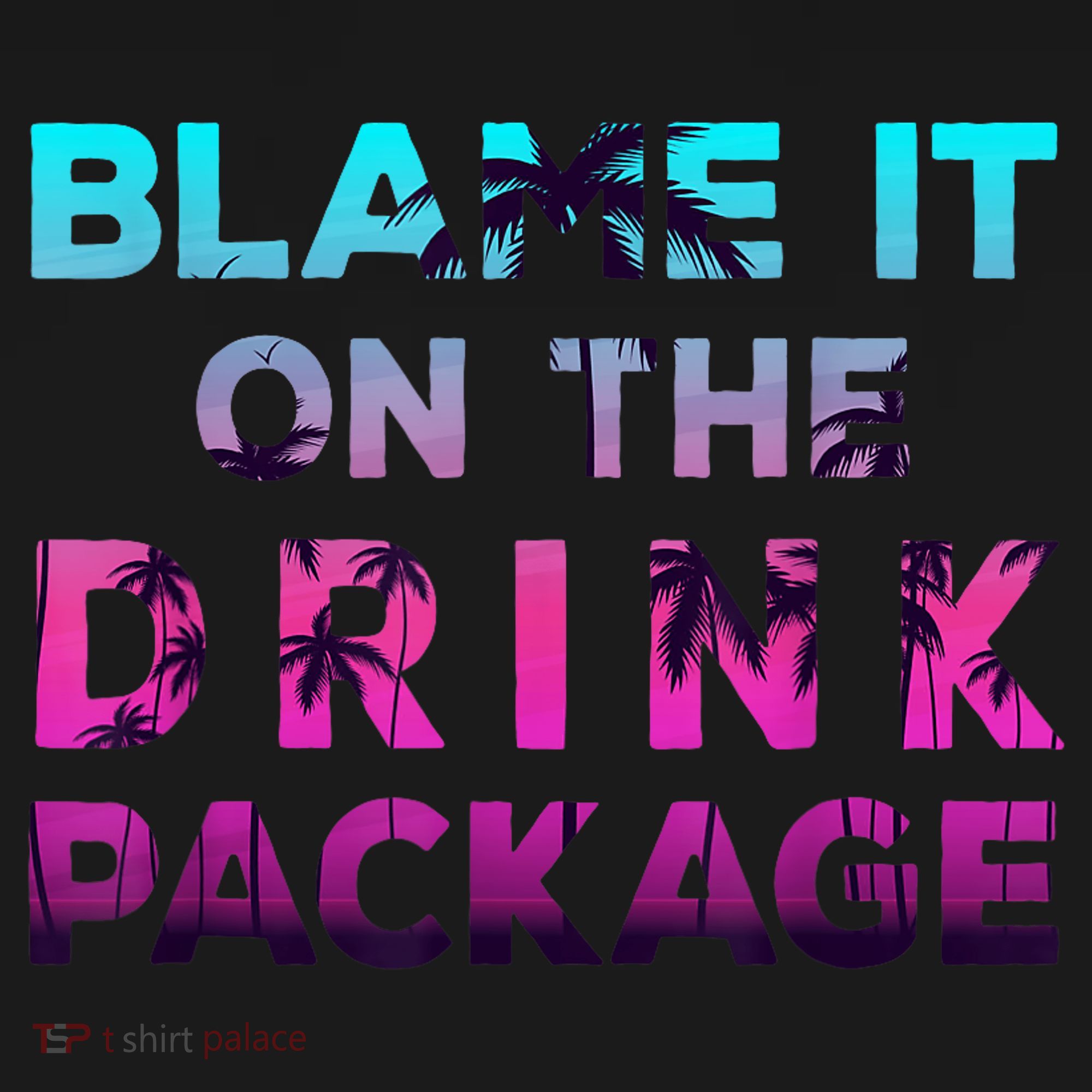 Blame It On The Drink Package Cruise Cruising Matching Funny Ornament