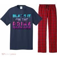 Blame It On The Drink Package Cruise Cruising Matching Funny Pajama Set thumb 0