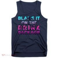 Blame It On The Drink Package Cruise Cruising Matching Funny Tank Top thumb 0