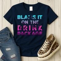Blame It On The Drink Package Cruise Cruising Matching Funny Women's T-Shirt thumb 3