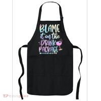 Blame It On The Drink Package Cruise Alcohol Wine Lover Apron thumb 0