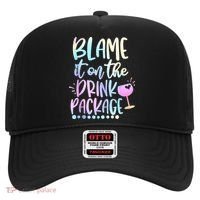 Blame It On The Drink Package Cruise Alcohol Wine Lover Hat thumb 0