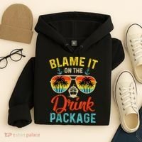 Blame It On The Drink Package Cruise Cruising Matching Hoodie thumb 4