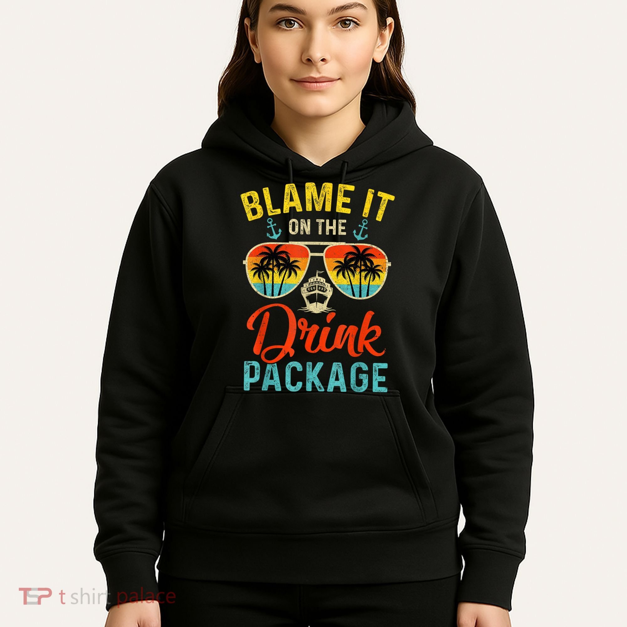 Blame It On The Drink Package Cruise Cruising Matching Hoodie
