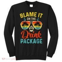 Blame It On The Drink Package Cruise Cruising Matching Sweatshirt thumb 0