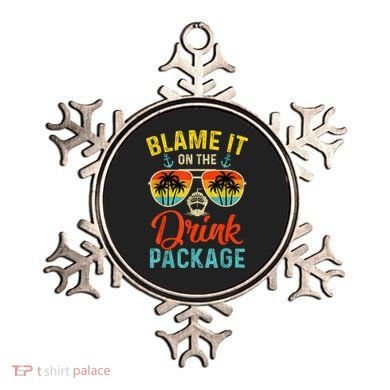 Blame It On The Drink Package Cruise Cruising Matching Ornament