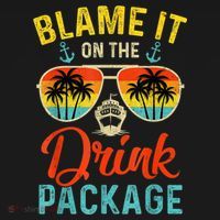 Blame It On The Drink Package Cruise Cruising Matching Women's Tank Top thumb 5