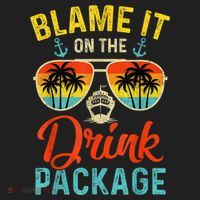 Blame It On The Drink Package Cruise Cruising Matching Hat thumb 2