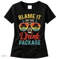 Blame It On The Drink Package Cruise Cruising Matching Women's T-Shirt thumb 0