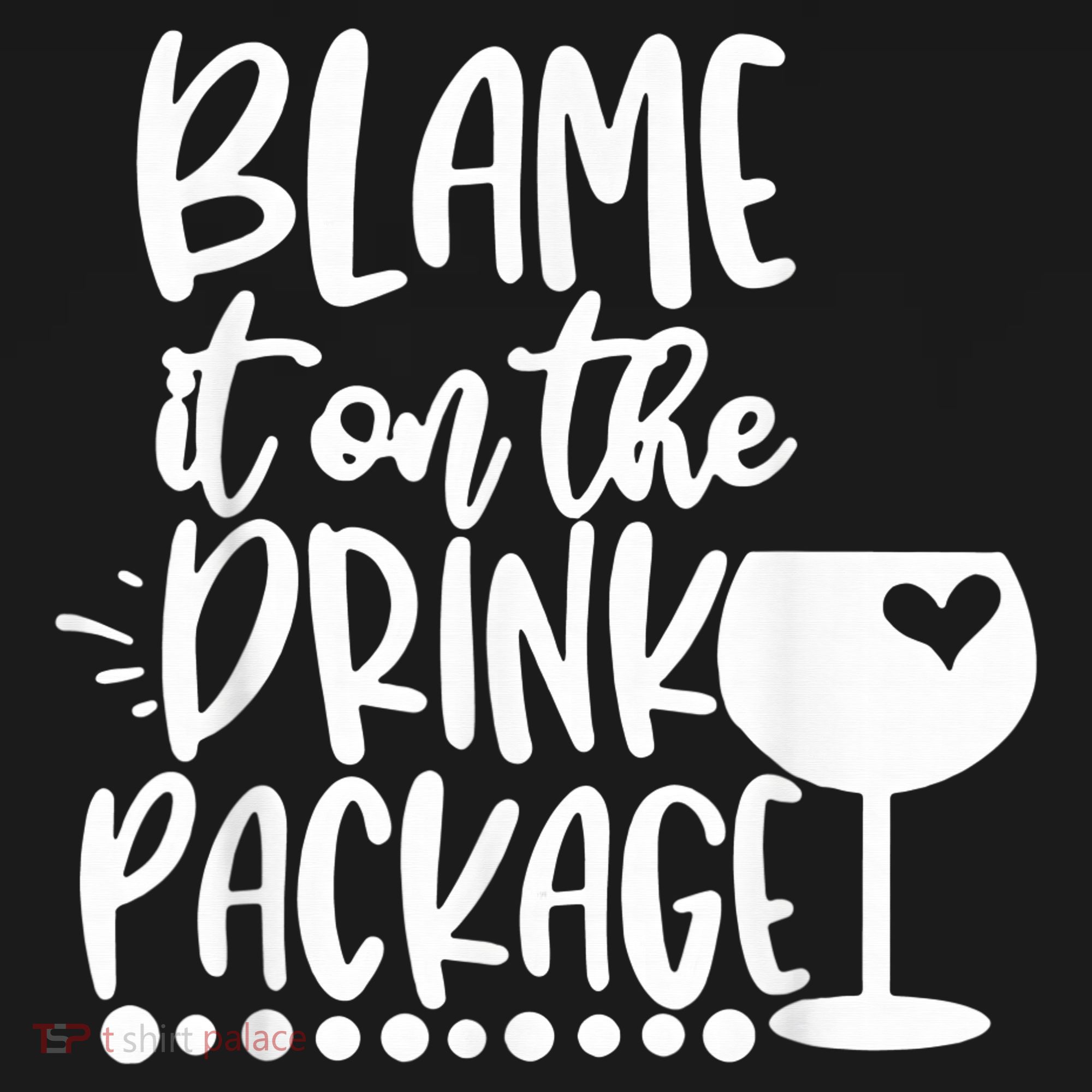 Blame It On The Drink Package Cruise Alcohol Wine Lover Apron