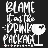 Blame It On The Drink Package Cruise Alcohol Wine Lover Beanie thumb 2