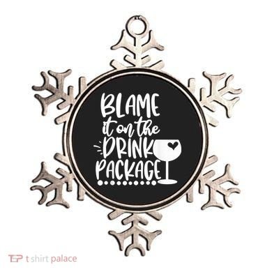 Blame It On The Drink Package Cruise Alcohol Wine Lover Ornament