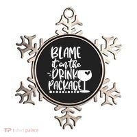 Blame It On The Drink Package Cruise Alcohol Wine Lover Ornament thumb 0
