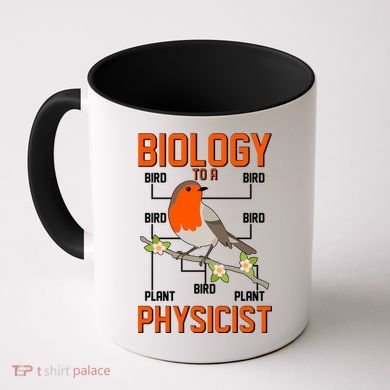 Biology To A Physicist Bird Biagram  Coffee Mug