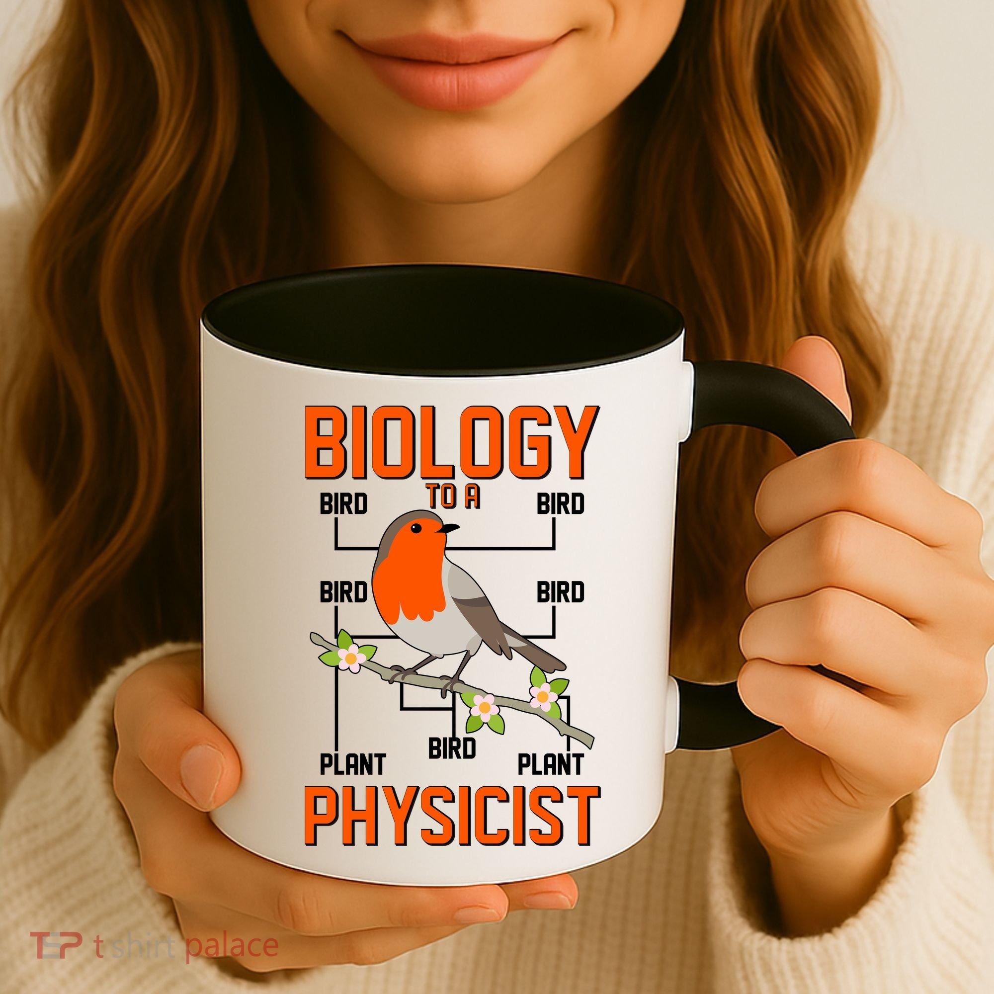 Biology To A Physicist Bird Biagram  Coffee Mug