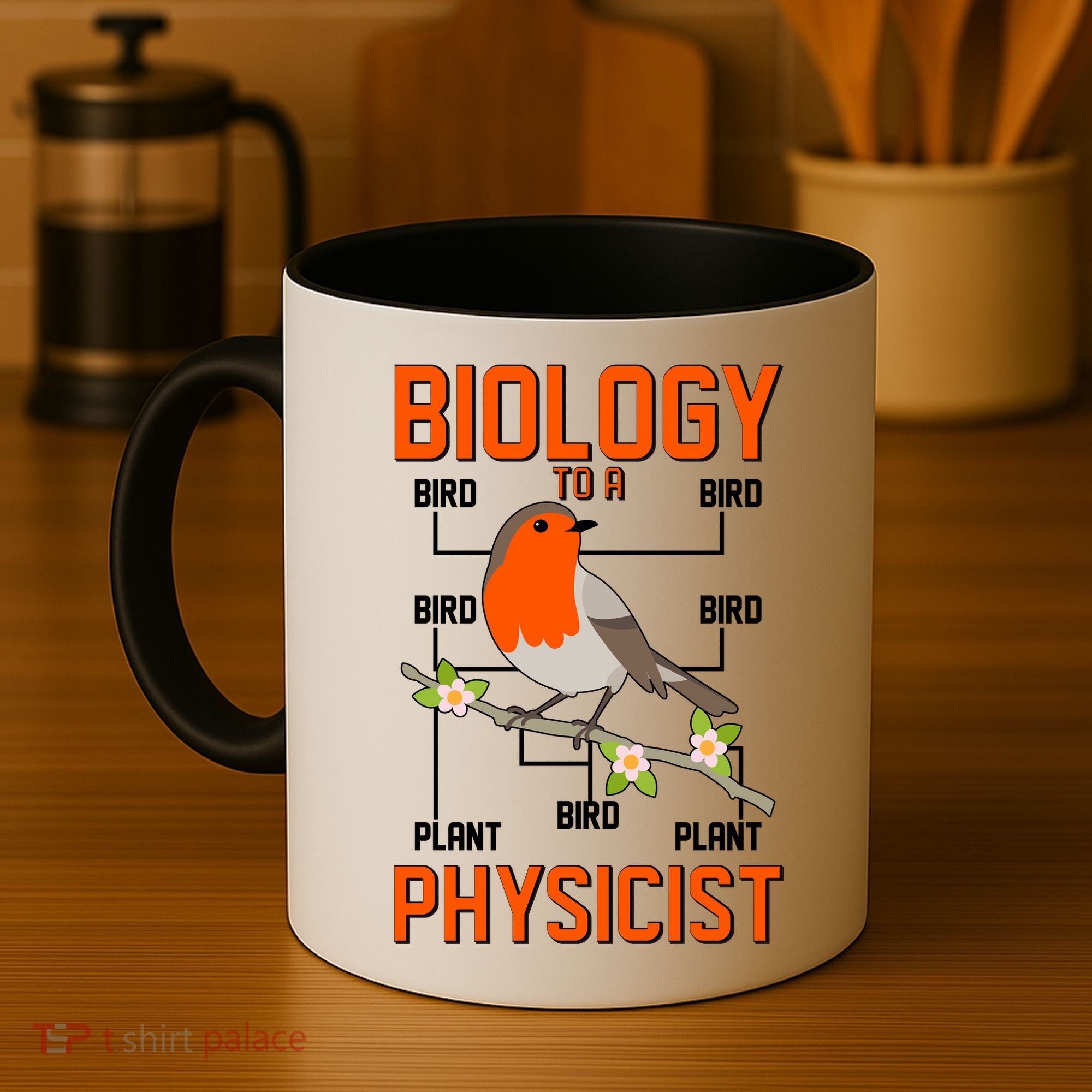 Biology To A Physicist Bird Biagram  Coffee Mug
