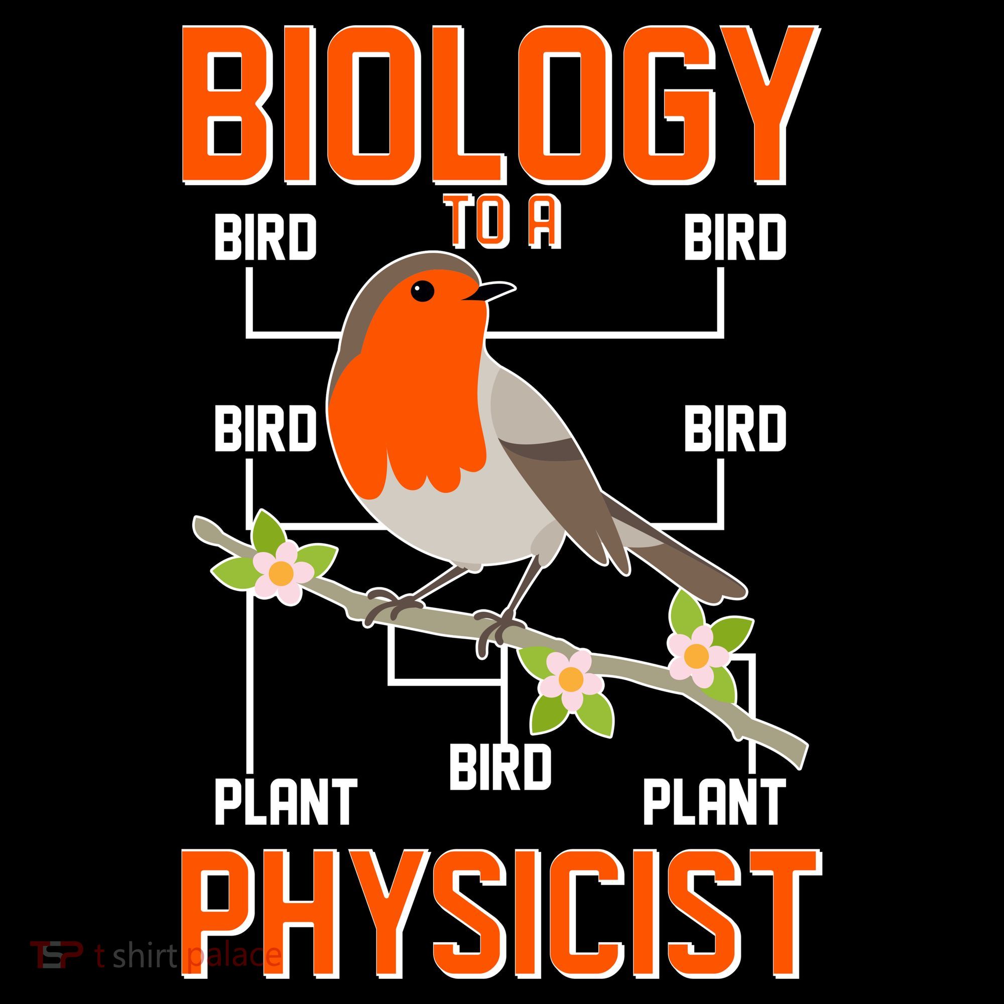Biology To A Physicist Bird Biagram  Ornament