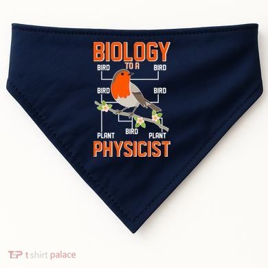 Biology To A Physicist Bird Biagram  USA-Made Doggie Bandana