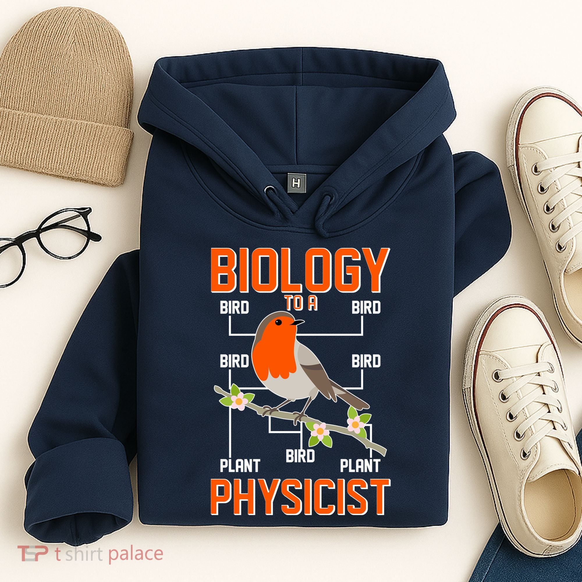 Biology To A Physicist Bird Biagram  Hoodie