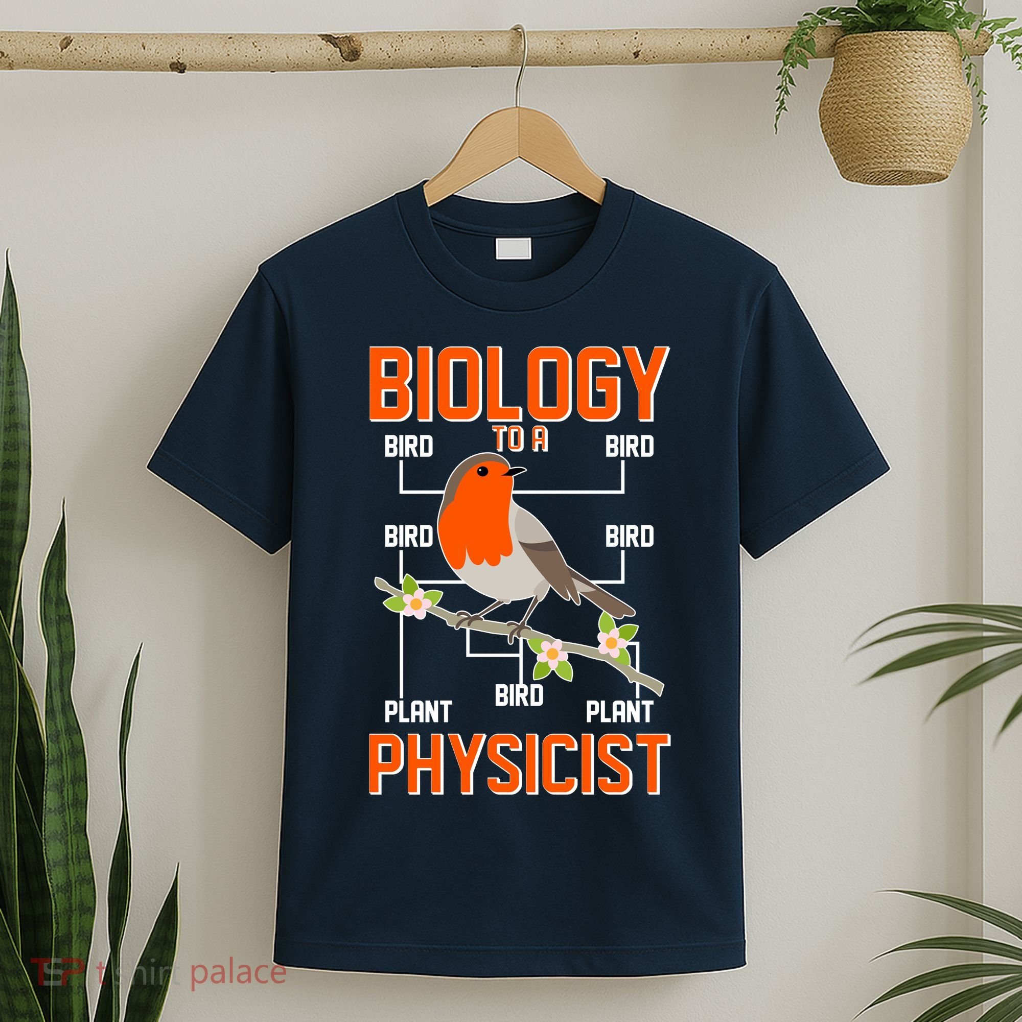 Biology To A Physicist Bird Biagram  T-Shirt