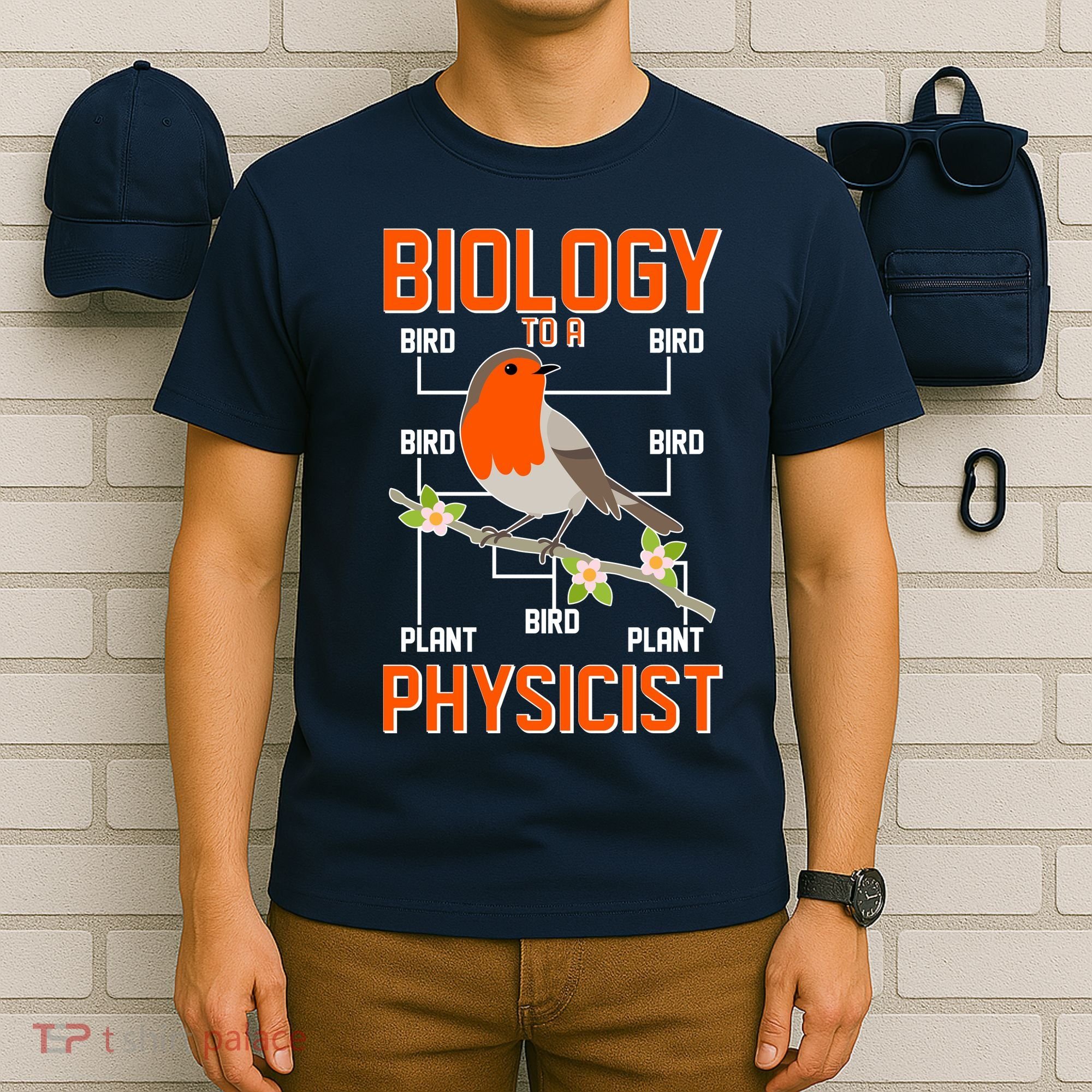 Biology To A Physicist Bird Biagram  T-Shirt