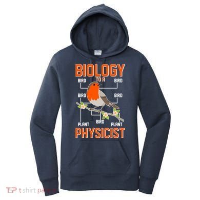 Biology To A Physicist Bird Biagram  Women's Hoodie