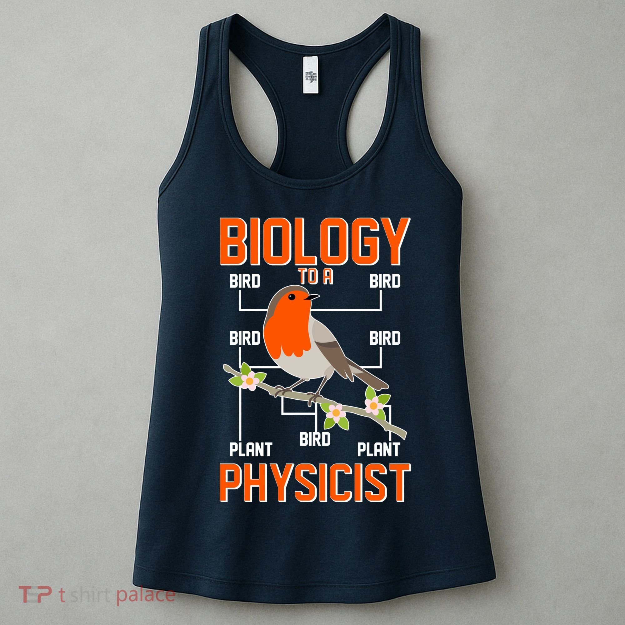 Biology To A Physicist Bird Biagram  Women's Tank Top