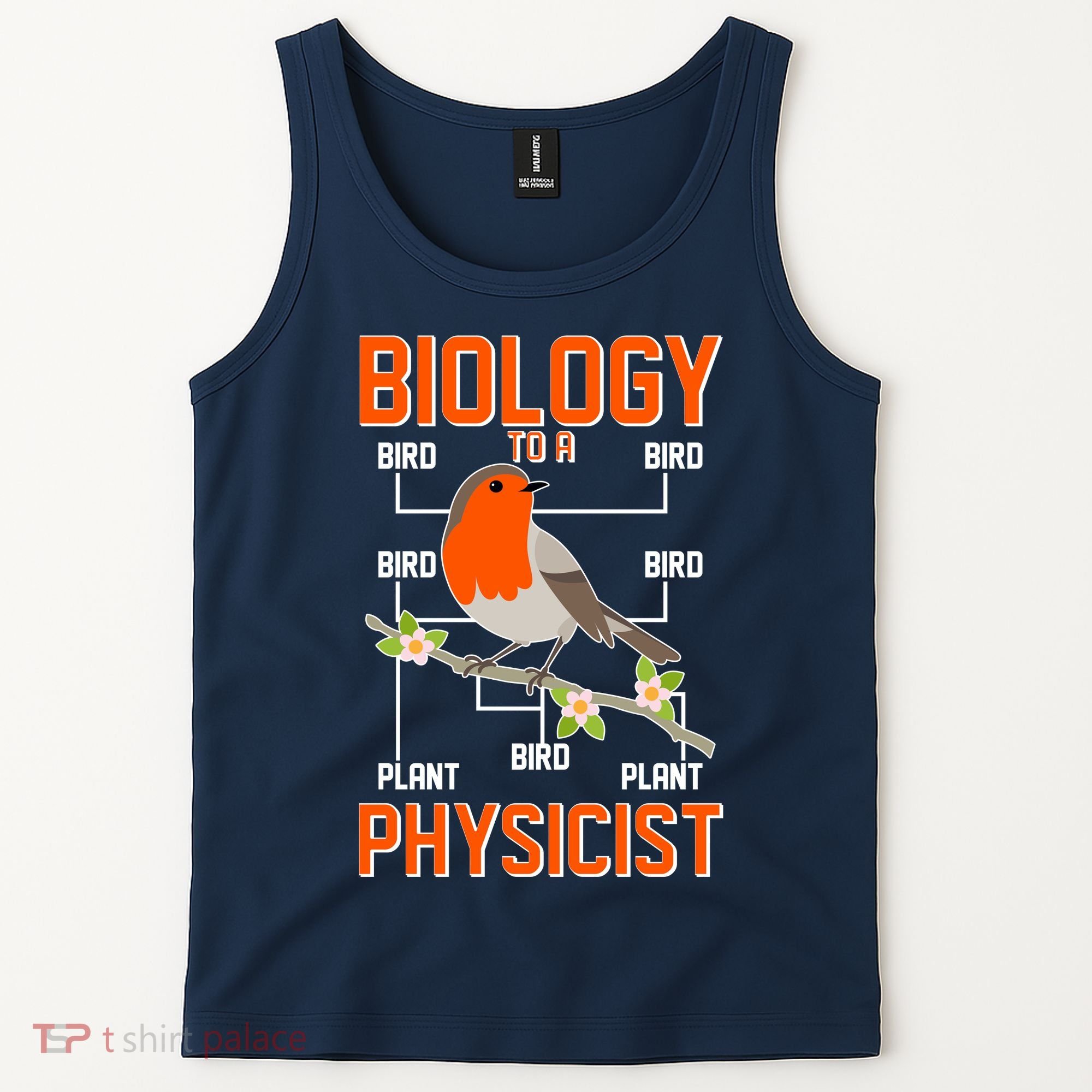 Biology To A Physicist Bird Biagram  Tank Top