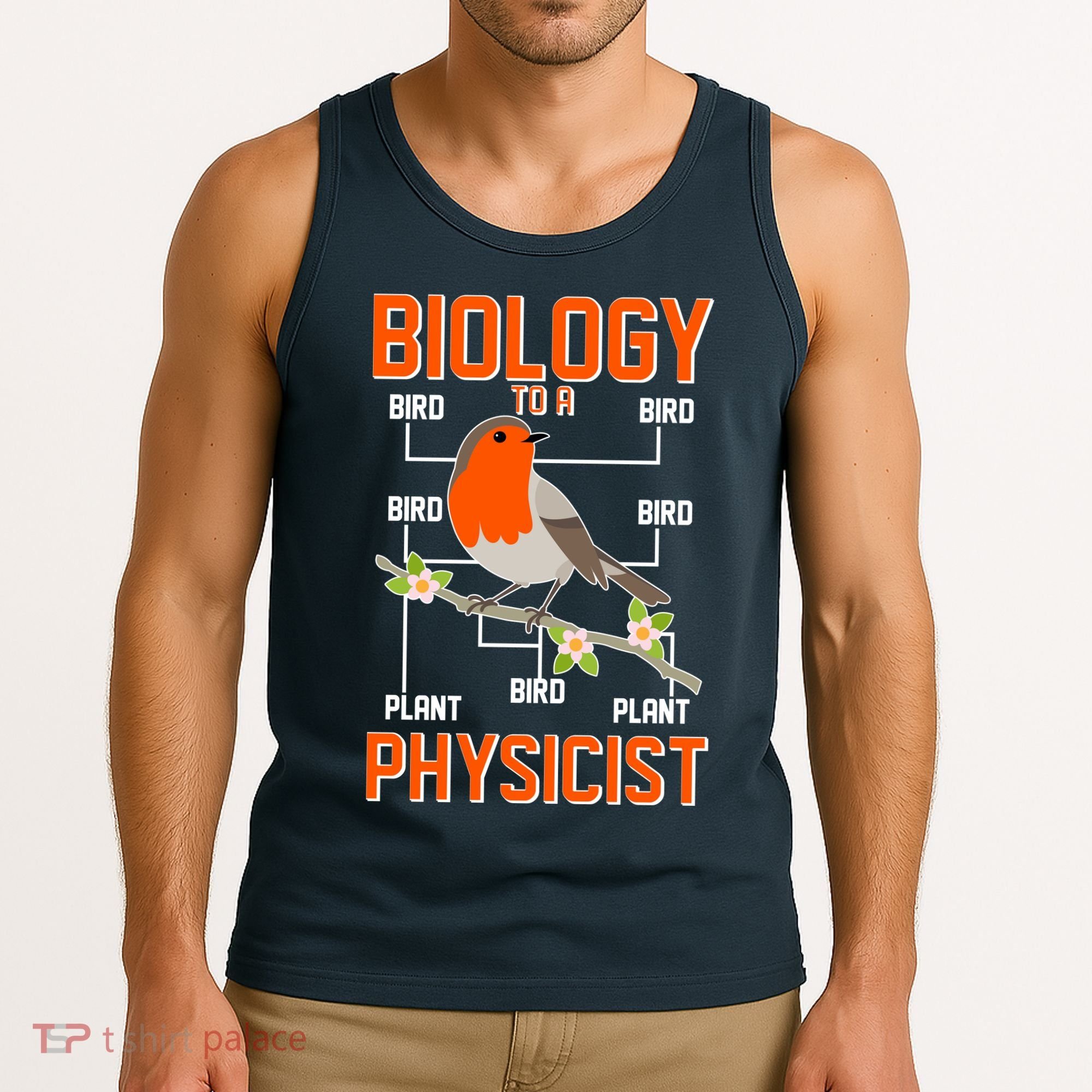 Biology To A Physicist Bird Biagram  Tank Top
