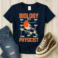 Biology To A Physicist Bird Biagram  Women's T-Shirt thumb 3