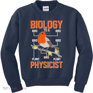 Biology To A Physicist Bird Biagram  Kids Sweatshirt