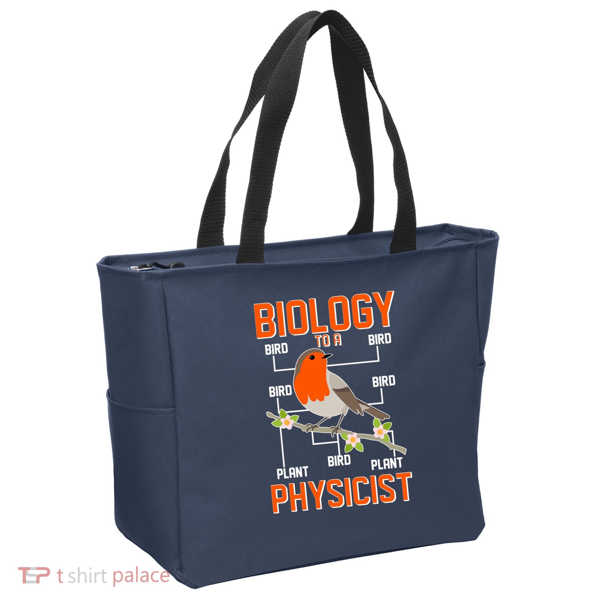 Biology To A Physicist Bird Biagram  Tote Bag