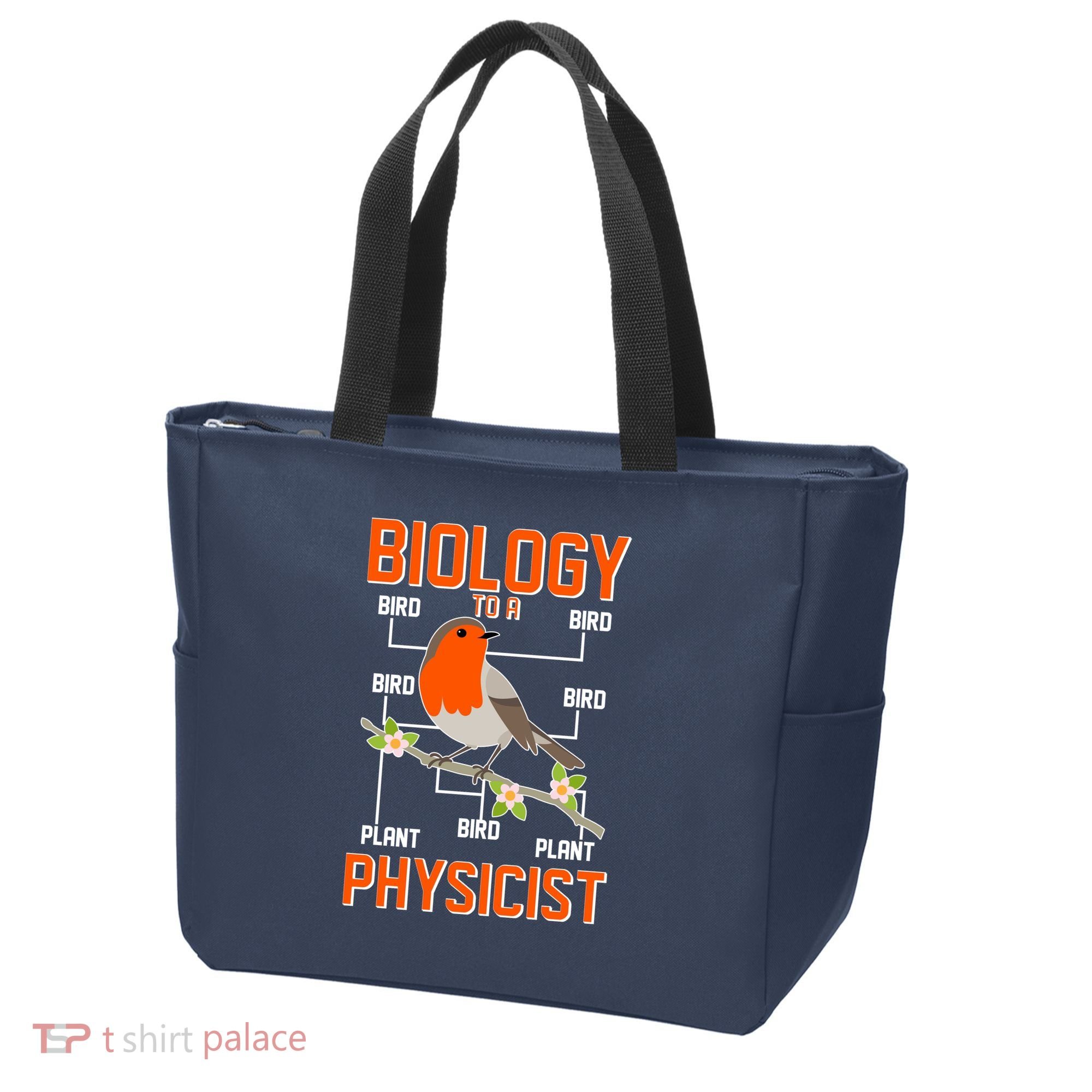 Biology To A Physicist Bird Biagram  Tote Bag