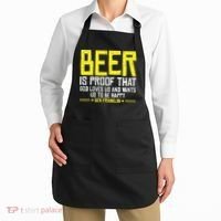 Beer Is Proof That God Drinking Team Beer Gift Apron thumb 2