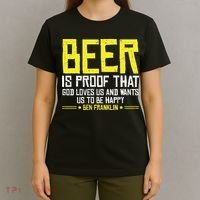 Beer Is Proof That God Drinking Team Beer Gift T-Shirt thumb 4