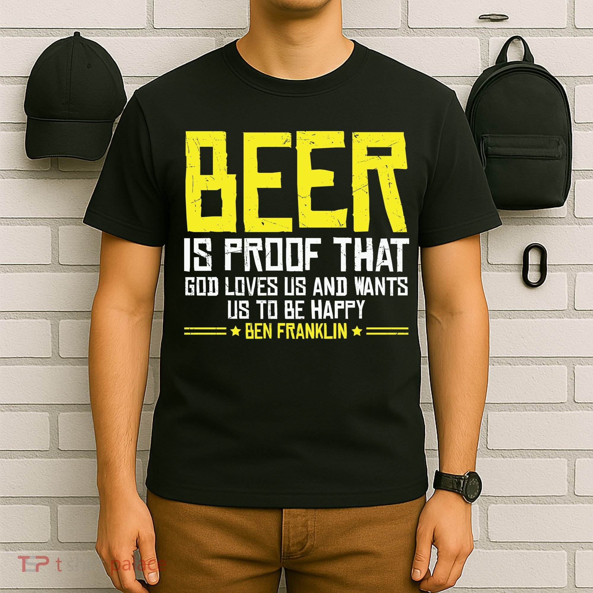 Beer Is Proof That God Drinking Team Beer Gift T-Shirt