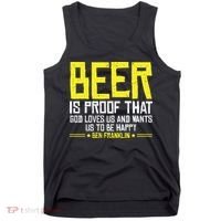 Beer Is Proof That God Drinking Team Beer Gift Tank Top thumb 0