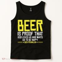 Beer Is Proof That God Drinking Team Beer Gift Tank Top thumb 2