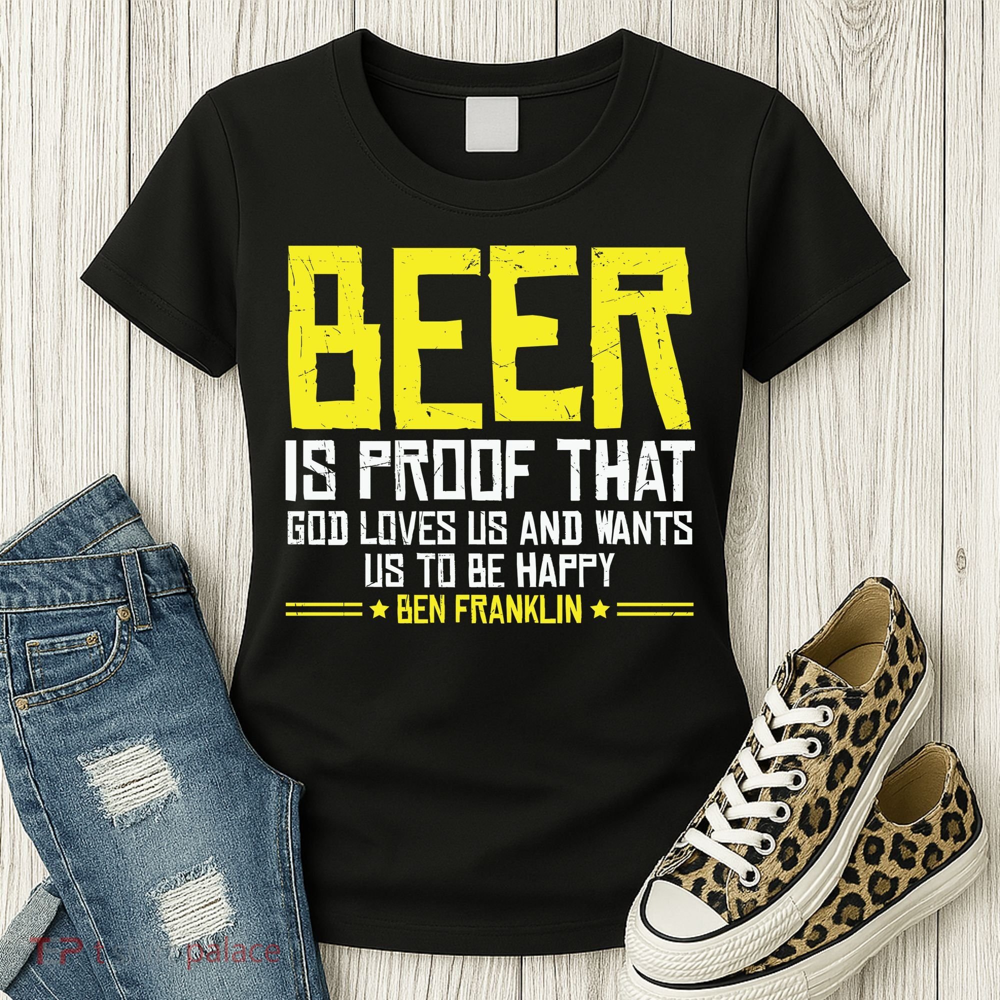 Beer Is Proof That God Drinking Team Beer Gift Women's T-Shirt
