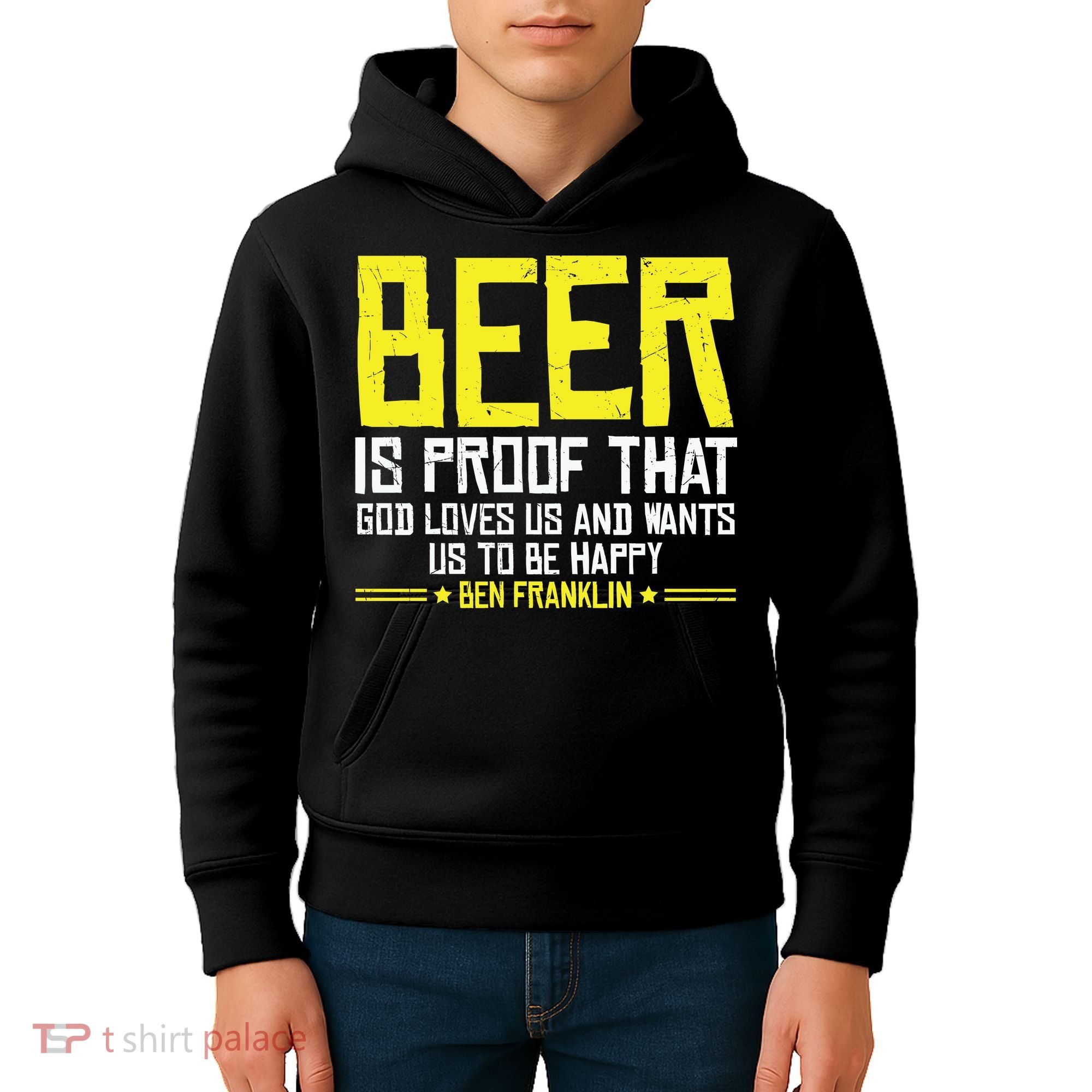 Beer Is Proof That God Drinking Team Beer Gift Kids Hoodie