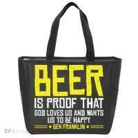 Beer Is Proof That God Drinking Team Beer Gift Tote Bag thumb 0