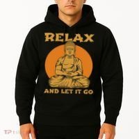 Buddha Inner Peace Relax Let It Go Buddhist Wellness Gift Hoodie thumb 2