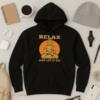 Buddha Inner Peace Relax Let It Go Buddhist Wellness Gift Hoodie thumb 3