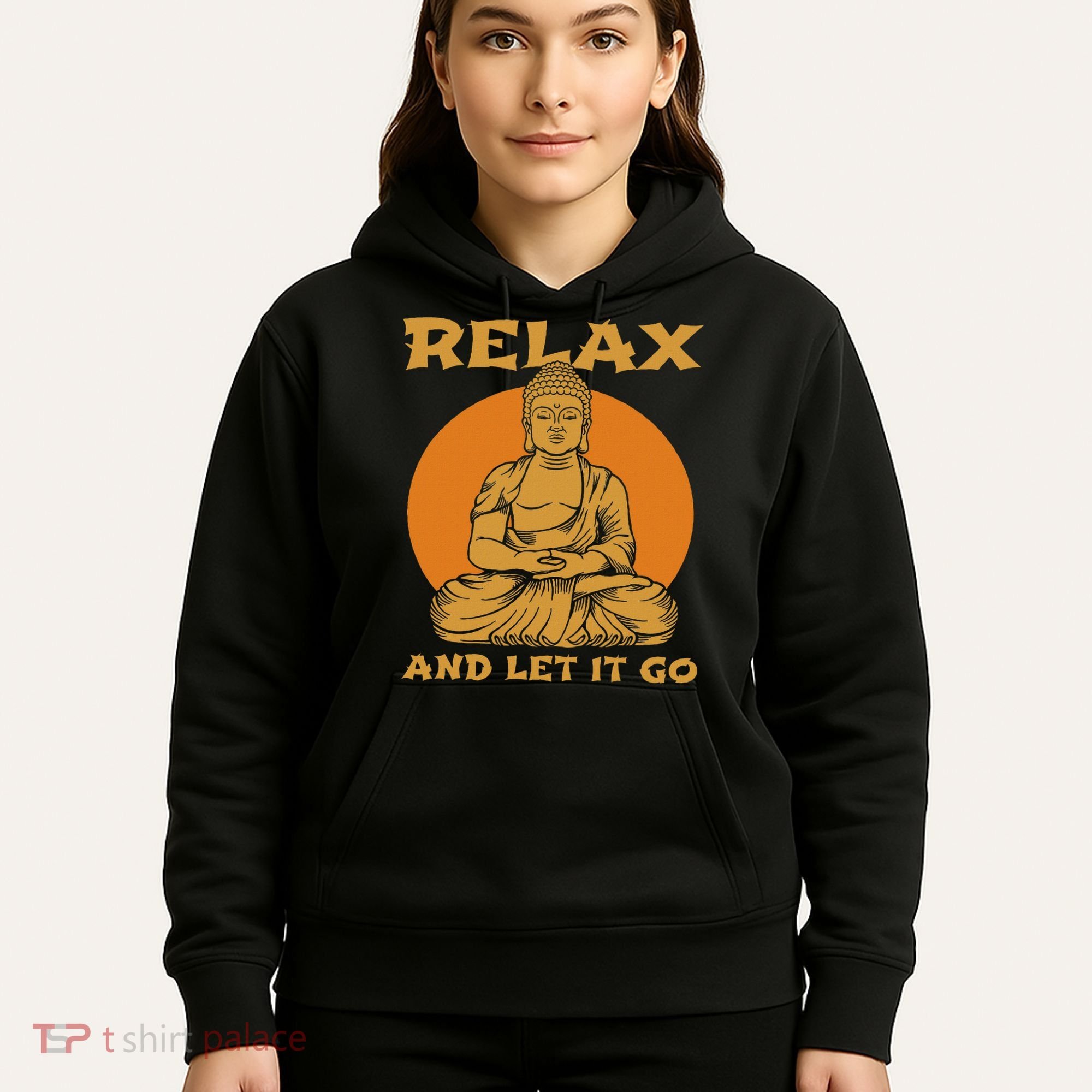 Buddha Inner Peace Relax Let It Go Buddhist Wellness Gift Hoodie