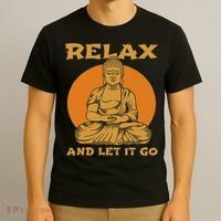 Buddha Inner Peace Relax Let It Go Buddhist Wellness Gift T-Shirt thumb 3