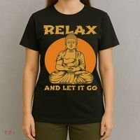 Buddha Inner Peace Relax Let It Go Buddhist Wellness Gift T-Shirt thumb 4