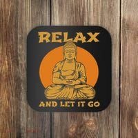 Buddha Inner Peace Relax Let It Go Buddhist Wellness Gift Coaster thumb 0