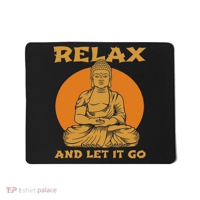 Buddha Inner Peace Relax Let It Go Buddhist Wellness Gift Mousepad