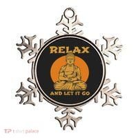 Buddha Inner Peace Relax Let It Go Buddhist Wellness Gift Ornament thumb 0