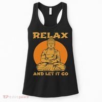 Buddha Inner Peace Relax Let It Go Buddhist Wellness Gift Women's Tank Top thumb 0